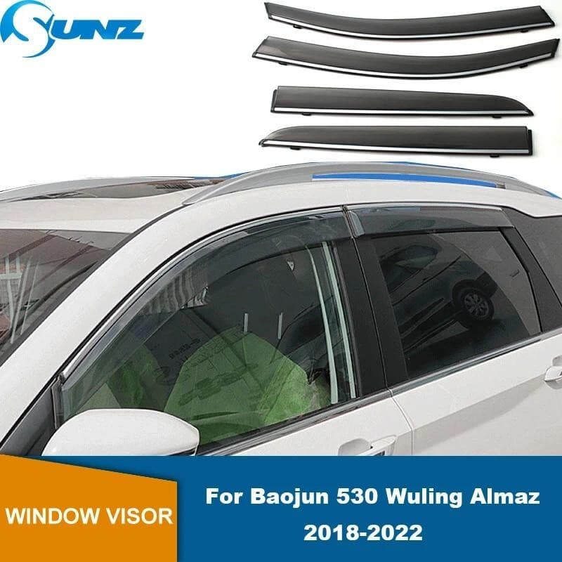Defletor De Janela De Carro Para Baojun 530 Wuling Almaz 2018 2019 2020 2021 2022 Viseira De Ventilação Lateral Sun Rain