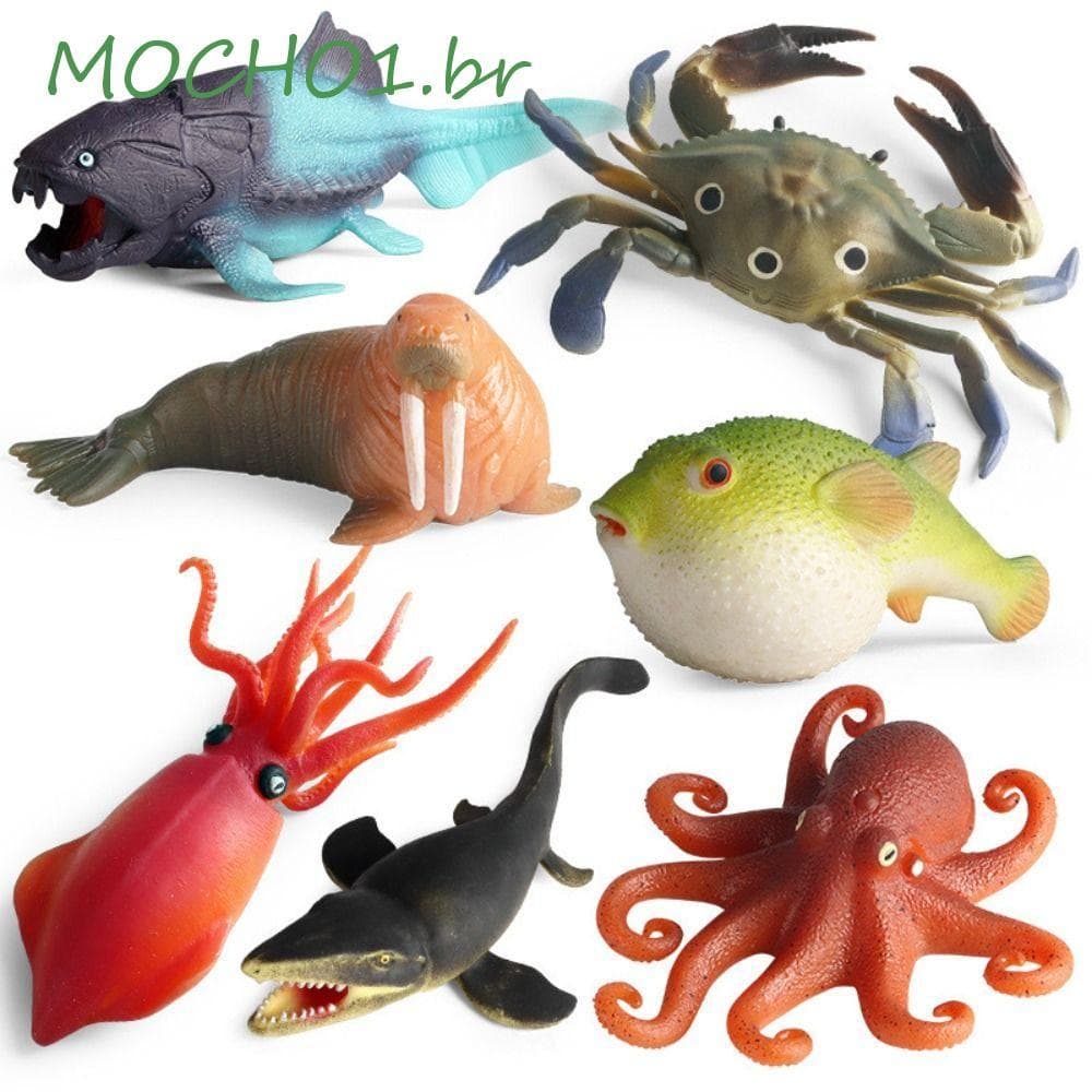 MOCHO1 Simulação De Animais Marinhos , Baiacu Soft Squid Squeeze Sea Animals , TPR Life Model