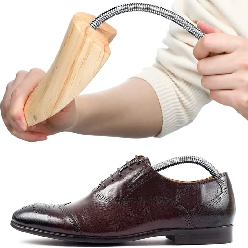 2 Pçs Suporte Sapatos Árvore Anti Deformação Árvores De Sapato De Madeira Para Homens Mulheres Maca Interna Moldar Rugas