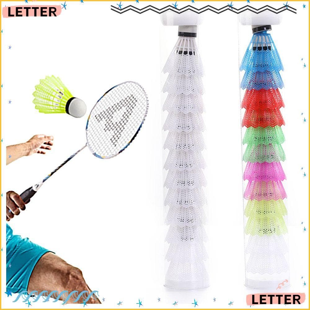 Carta 12 Pçs Bola De Peteca De Náilon Acessórios De Treinamento De Alta Qualidade Estável Durável Resistência Ao Vento