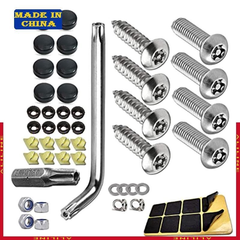 Anti Roubo Parafusos Placa Licença Segurança Da Fixação