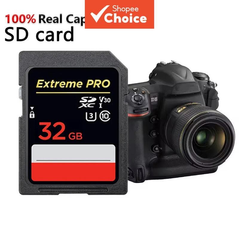  Alta Velocidade 32GB 64GB Classe 10 Cartão de Memória SD à Prova d'Água Armazenamento Estável Para Computador Câmera