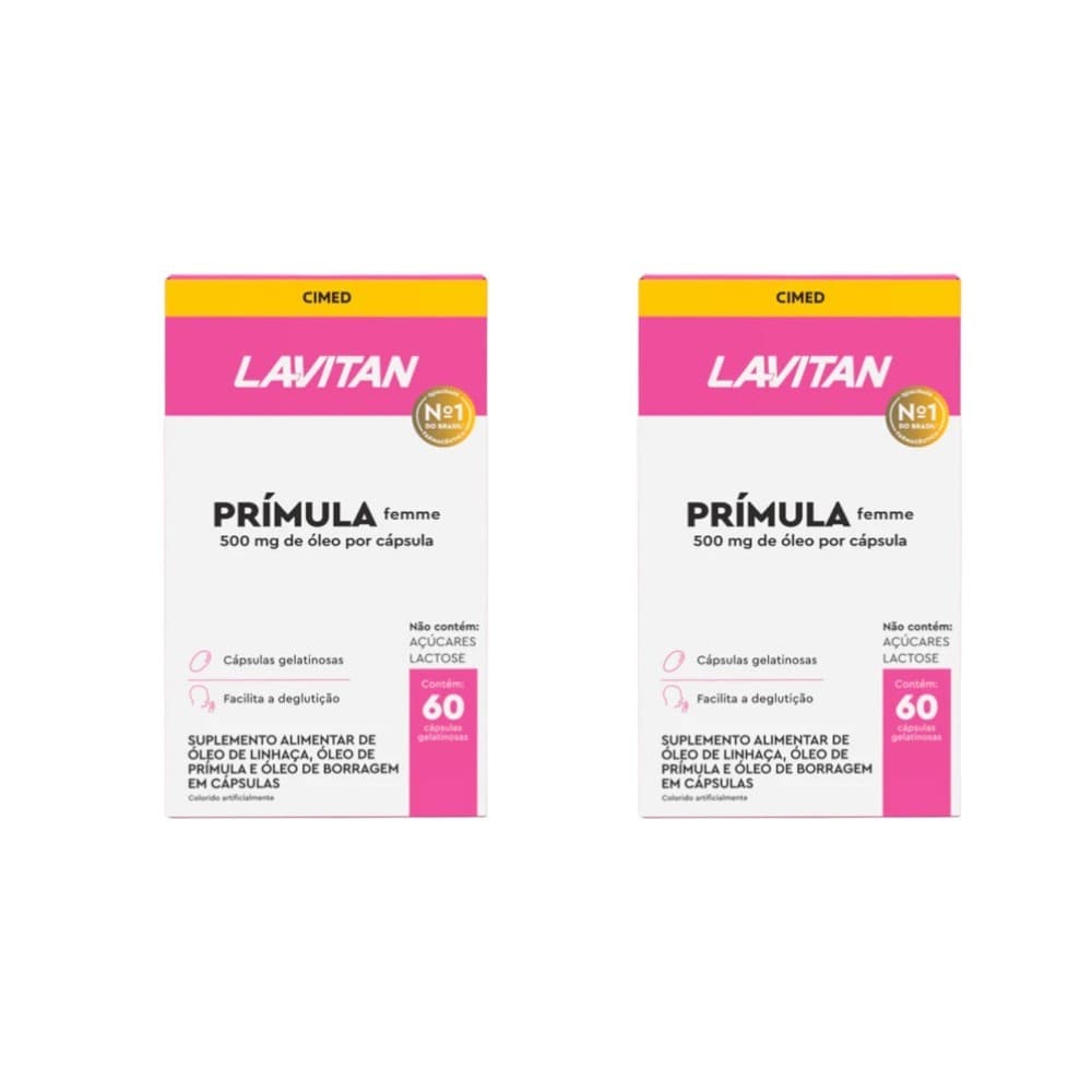 Kit 2 Lavitan Primula Femme 60 Cápsulas-Cimed