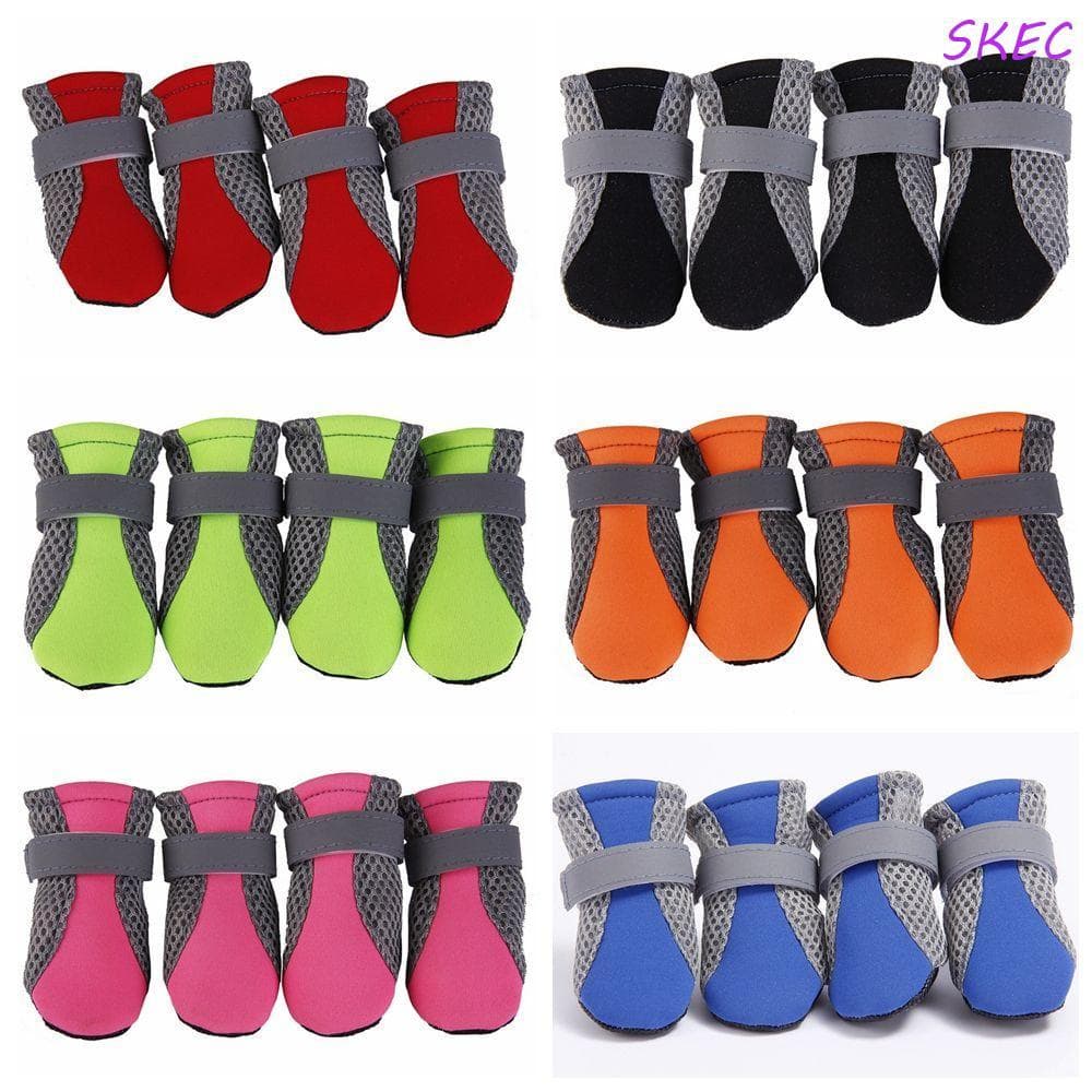 SKEC Sapatos Para Cães Super Macios Com Faixa Reflexiva Antiderrapante Pavimento Quente Seguro Lavável Botas De Chuva An