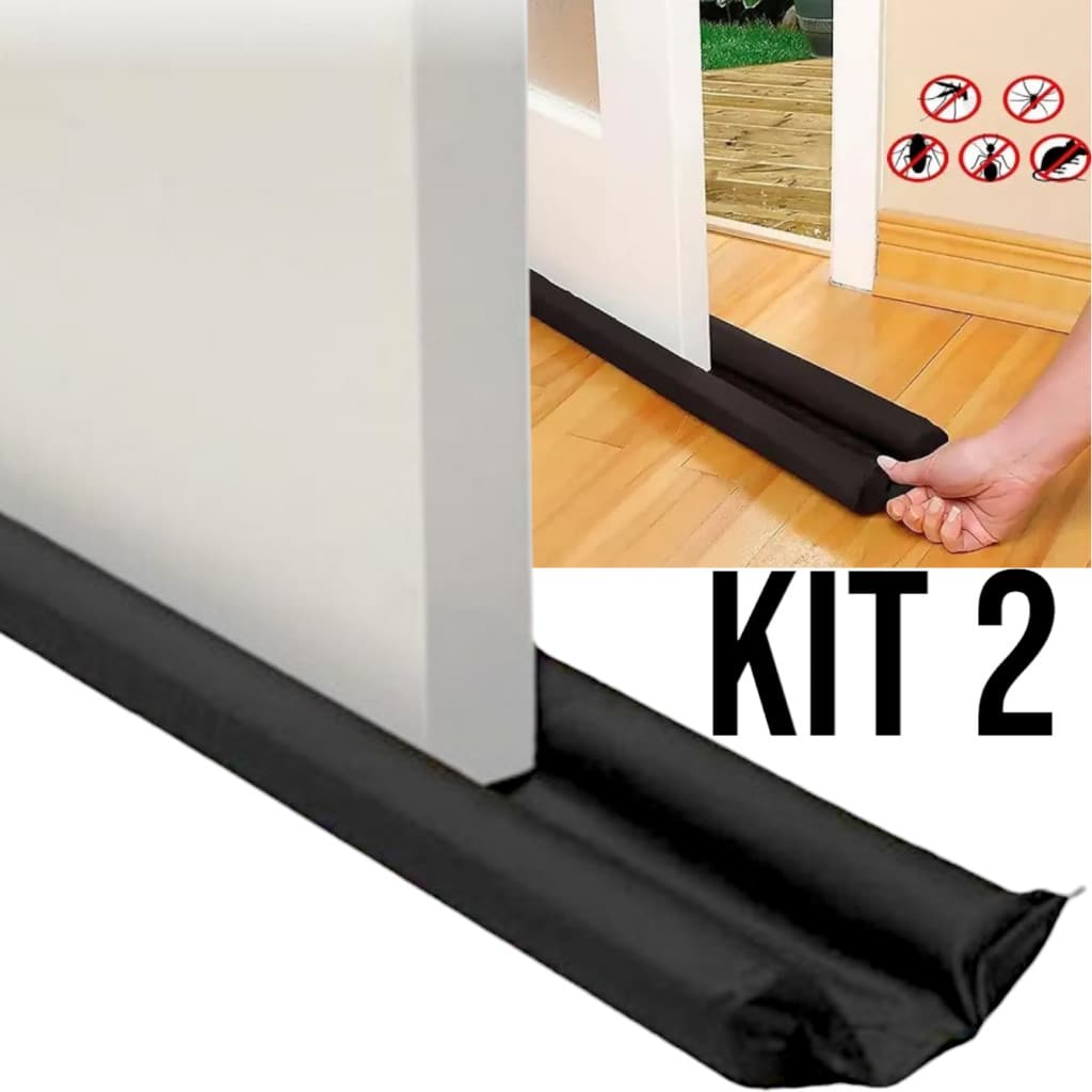 Veda Porta Rolinho Impermeável Ajustável Contra Insetos e Poeira 80cm