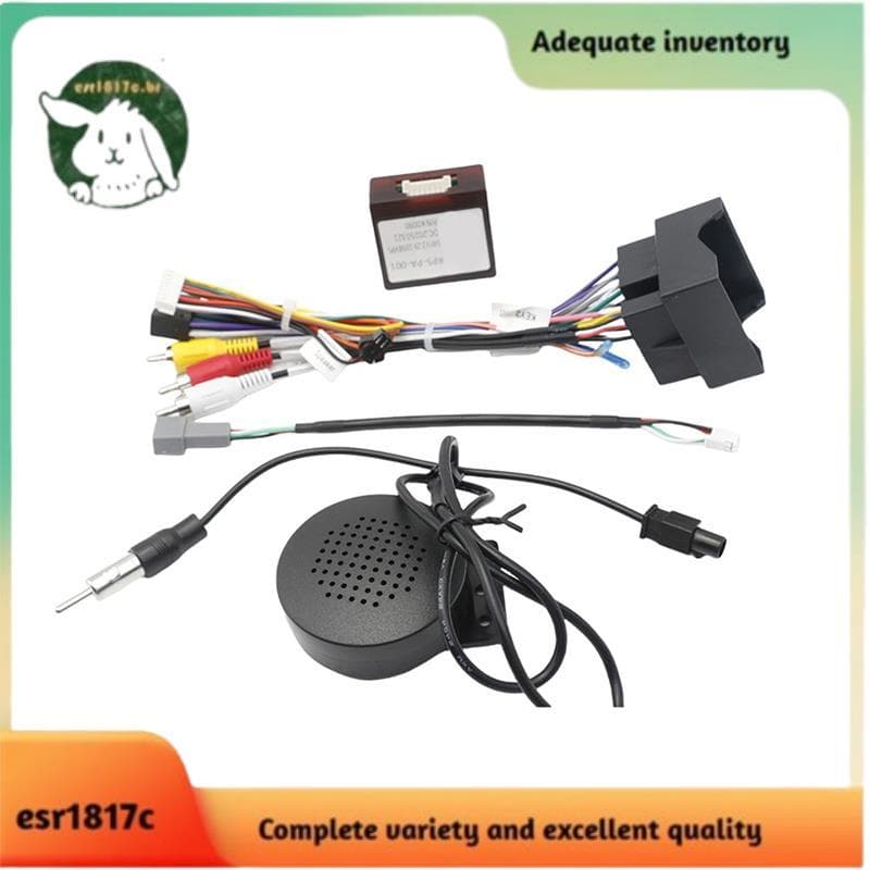 Chicote De Fiação Para Caixa Canbus 307 2008 408 Jumpy Jumper C4L Rádio Do Carro Cabo De Alimentação Multimídia