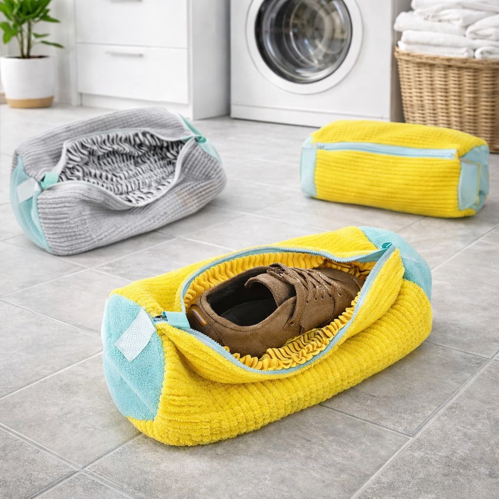 Saco para Lavar Sapatos na Máquina – Kit com 1 ou 2 Unidades