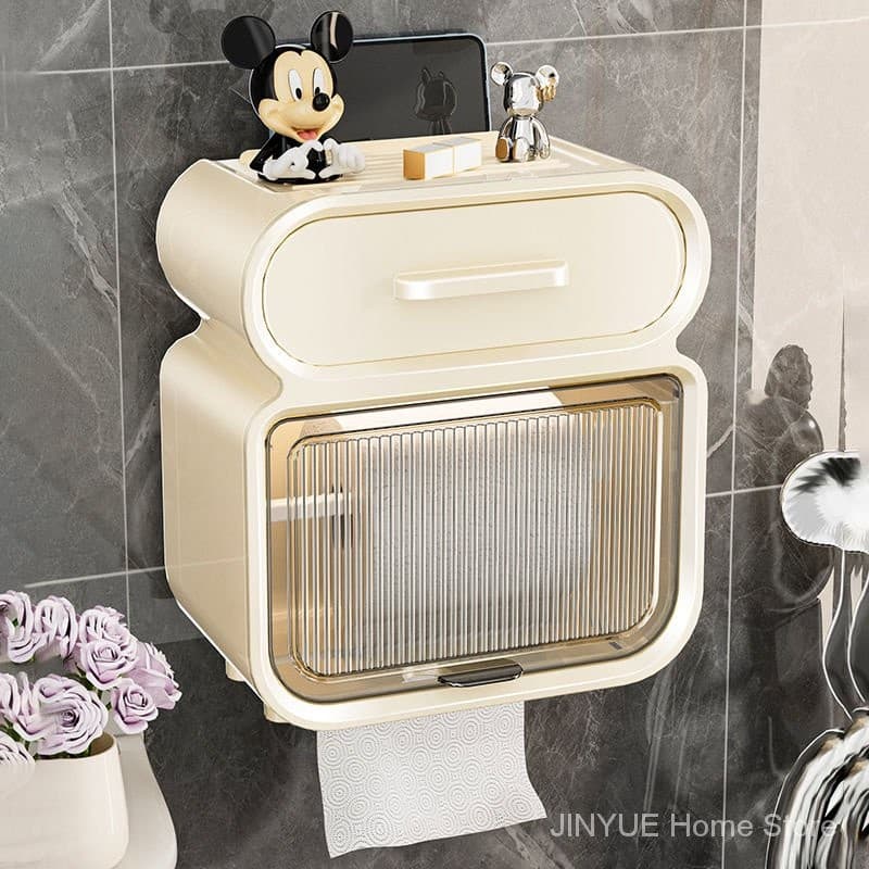 Caixa de papel higiênico de parede Suporte de papel  impermeável caixa de papel higiênico caixa de papel higiênico