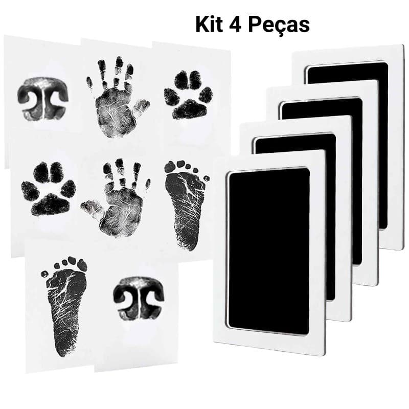 Kit 4 Peças Carimbo Almofada limpo para lembranças de bebe e pet não toxico!