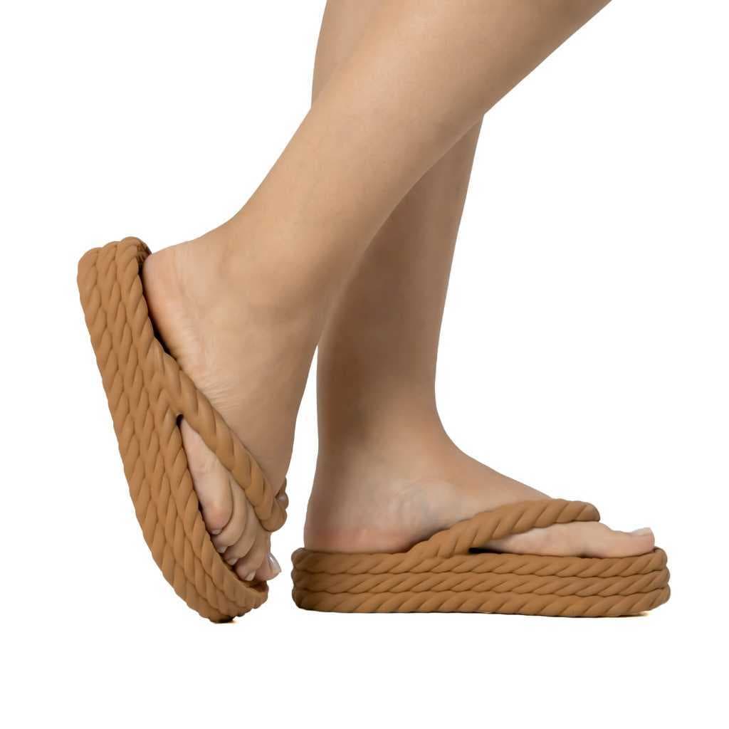 Chinelo Nuvem Feminino Tamanco Corda Birken Sandalia Ecopillar Macia Leve Praia Piscina Confortavel