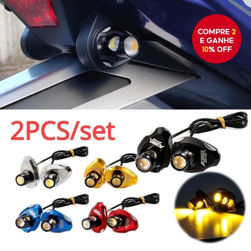 2 Pçs Motocicleta Mini LED Luzes De Sinal Lateral Indicador Universal Para Yamaha LC Y15 Y16 R15 R25 & Honda ADV RS150