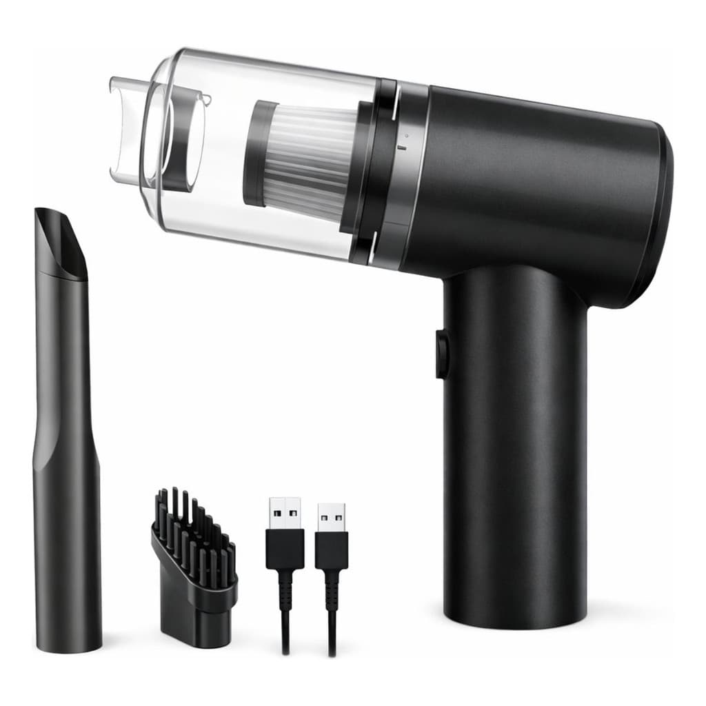 Aspirador e Soprador Portátil 5 em 1 - Alta Potência e Multifuncional para Limpeza Completa