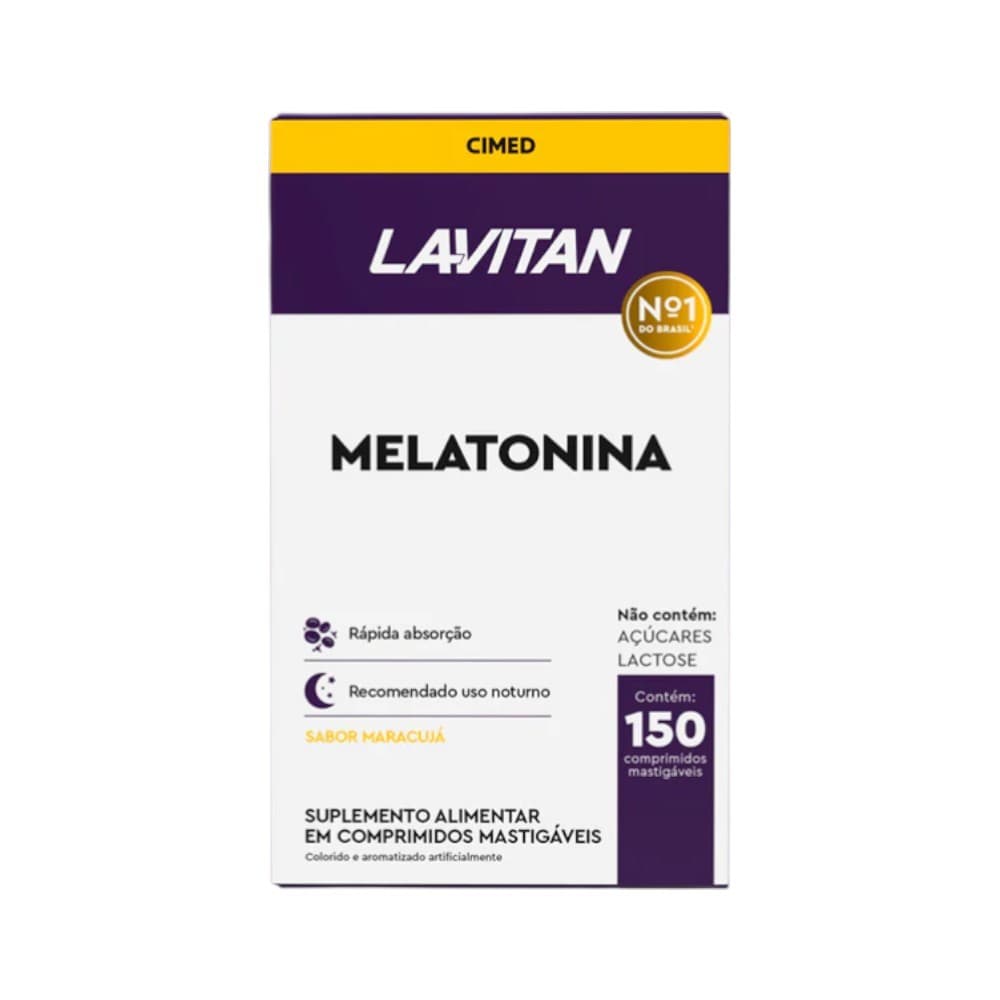 Lavitan Melatonina Maracujá 150 Comprimidos Cimed