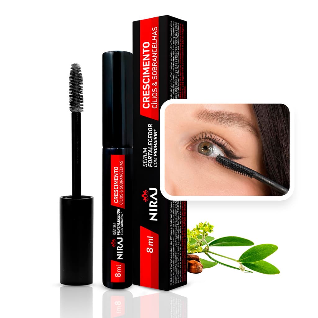 Sérum Fortalecedor Cilios E Sobrancelhas 8ml Niraj Incolor