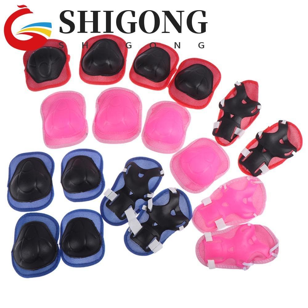 SHIGONG Conjunto De Equipamentos De Proteção Para Patinação , Joelheiras , Cotoveleiras , Ciclismo , Skate , Equipamento