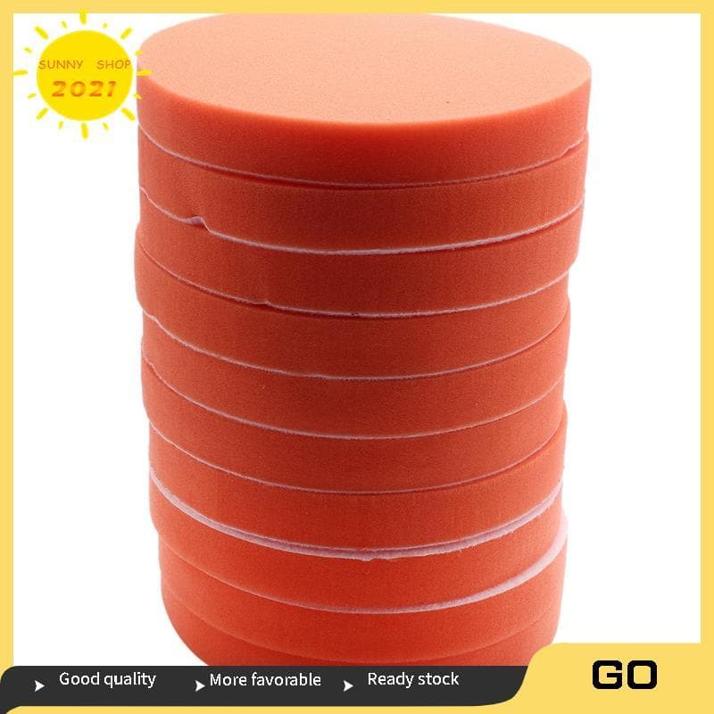 [Best S] 10Pc 180Mm 7 Polegadas Esponja Plana Kit De Almofada De Polimento Bruto Para Polidor De Carro Depilação Limpa C