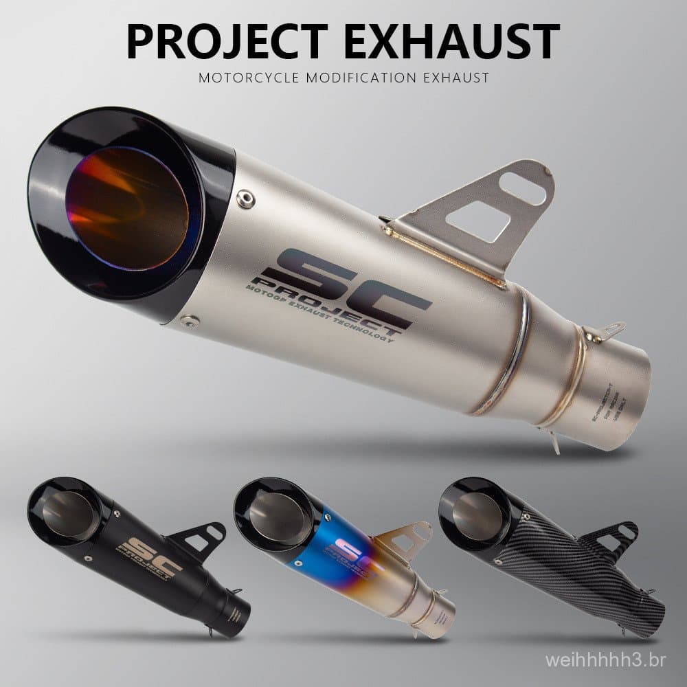 Motocicleta Little Ninja Z250 300ZX10MT0709 Tubo de escape R25R3R6 Modificado Explosão Street SC Tubo de escape