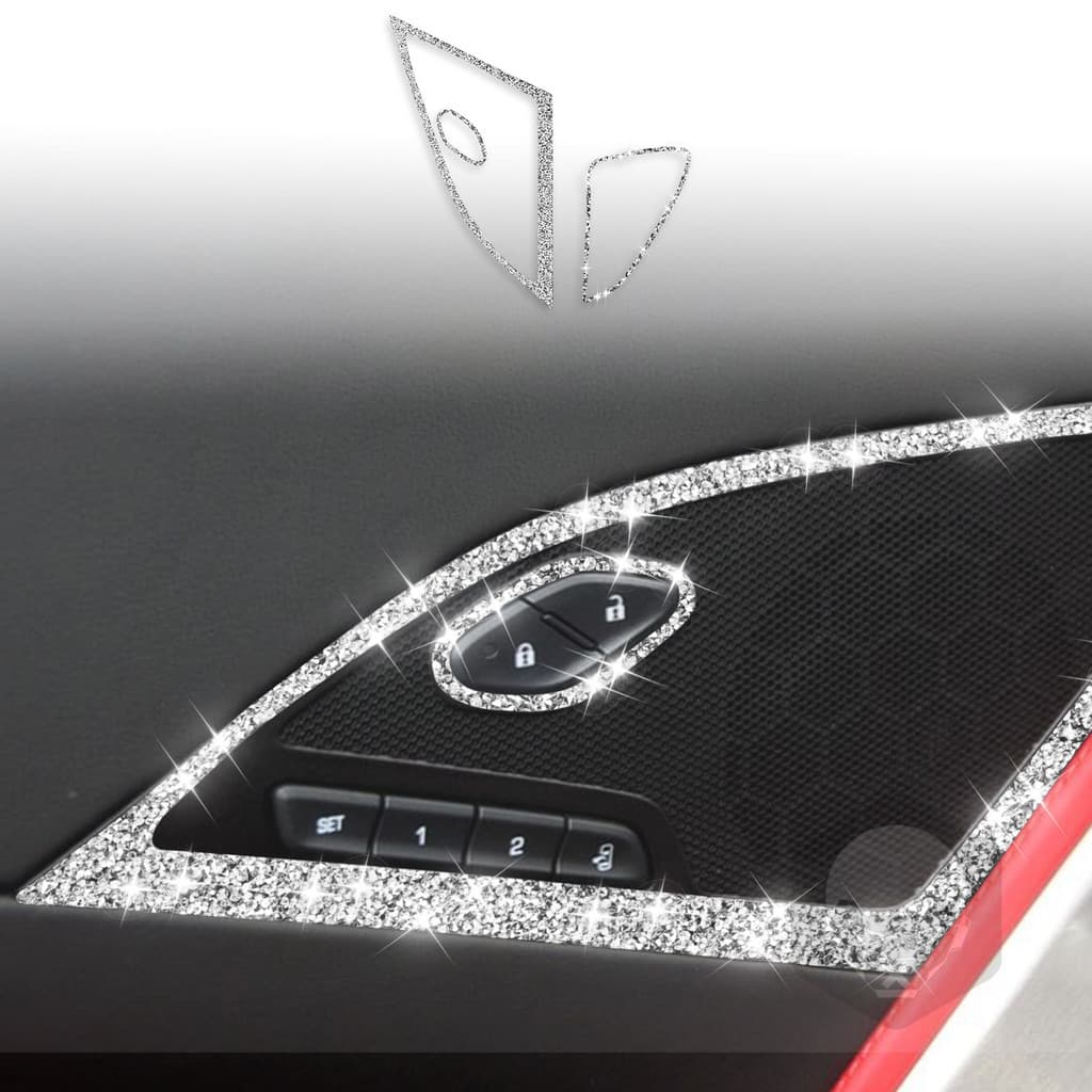 Adequado para Chevrolet corvette corvette C7 diamante porta alto-falante acessórios de modificação Interior do carro