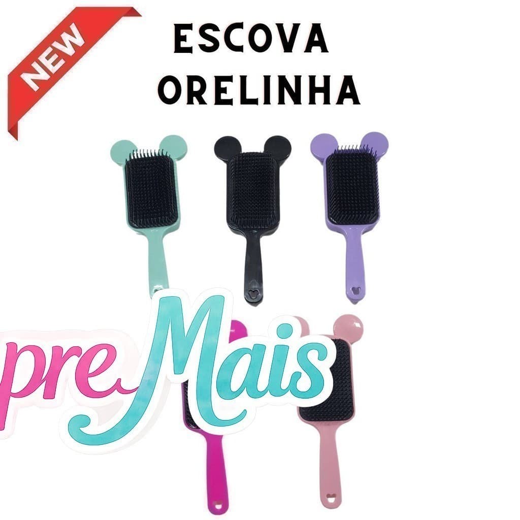 Escova Flex Orelhinha Sortida - Escova Sortida Para Cabelo Cuidados Com Cabelo JECK