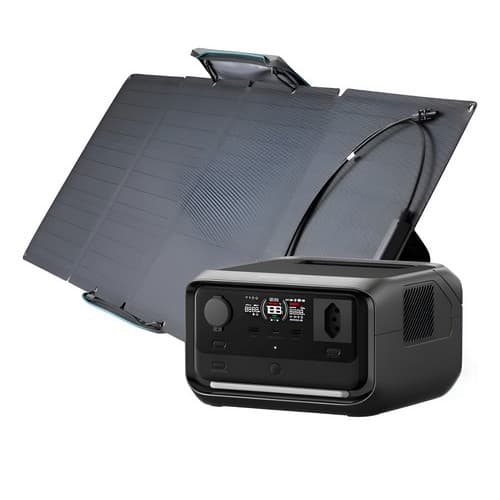 Kit Ecoflow Gerador River 3 Plus 1200w 110v + Painel 110w 