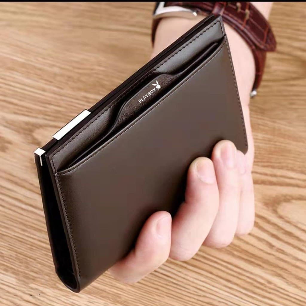 Carteira masculina fina multifuncional carteira de motorista masculina de negócios