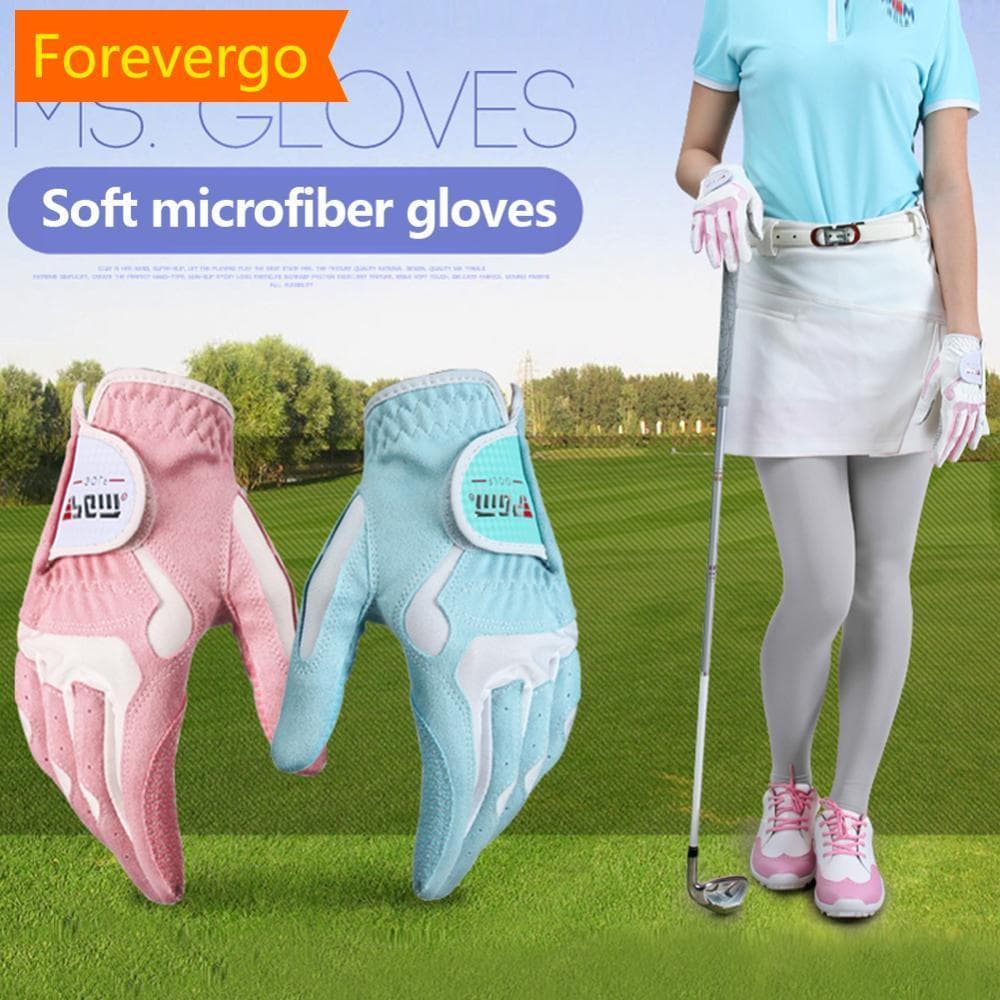 forevergo I Par Luva De Golfe Feminina Para Mulheres , Aderência Antiderrapante , Ajuste Durável Quente , Molhado , Todo
