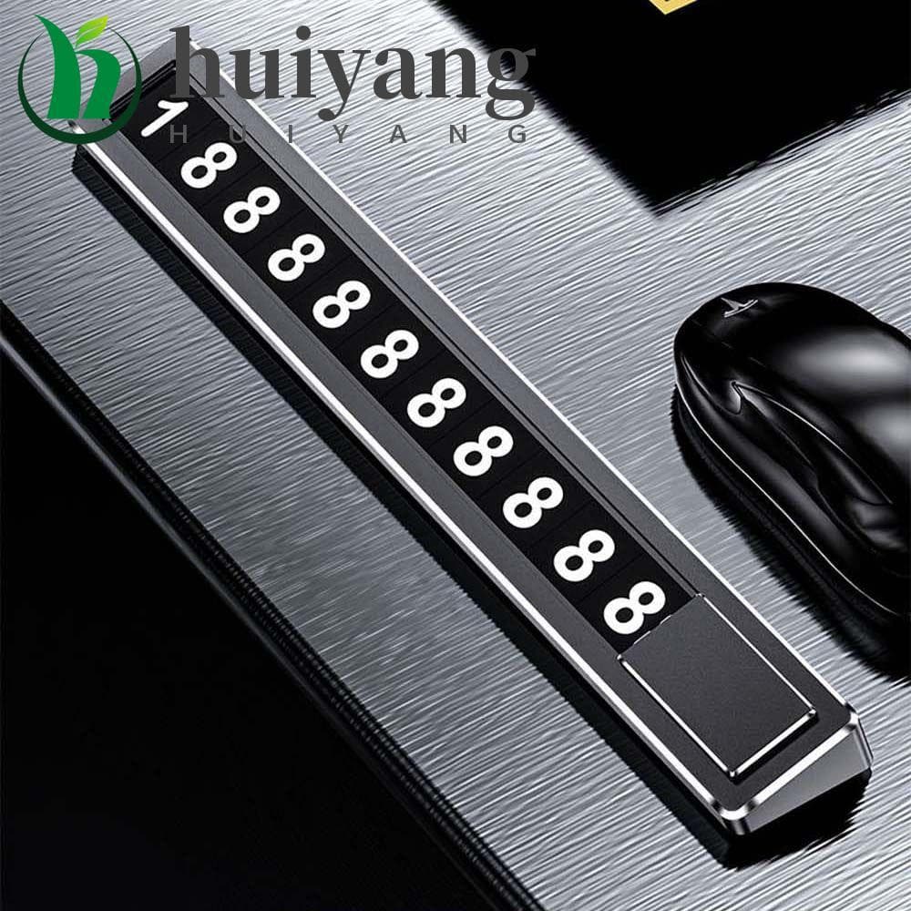 HUIYANG Placa De Número De Telefone , Sinal De Parada De Estacionamento , Textura , Interruptor Oculto , Suprimentos Par