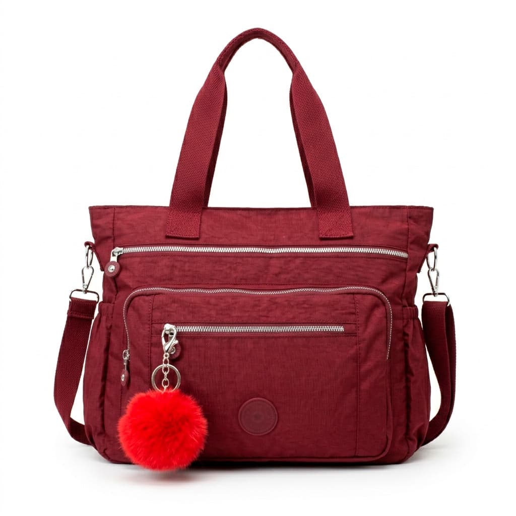 Bolsa Feminina Grande Transversal Casual Com Vários Bolsos