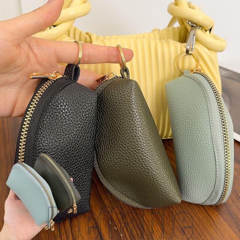 Estojo Para Chave De Carro De Couro PU Da Moda De 3-1 Unidades-Bolsa Unissex-Capas Chaveiro Porta-Chaves Masculina-Carte