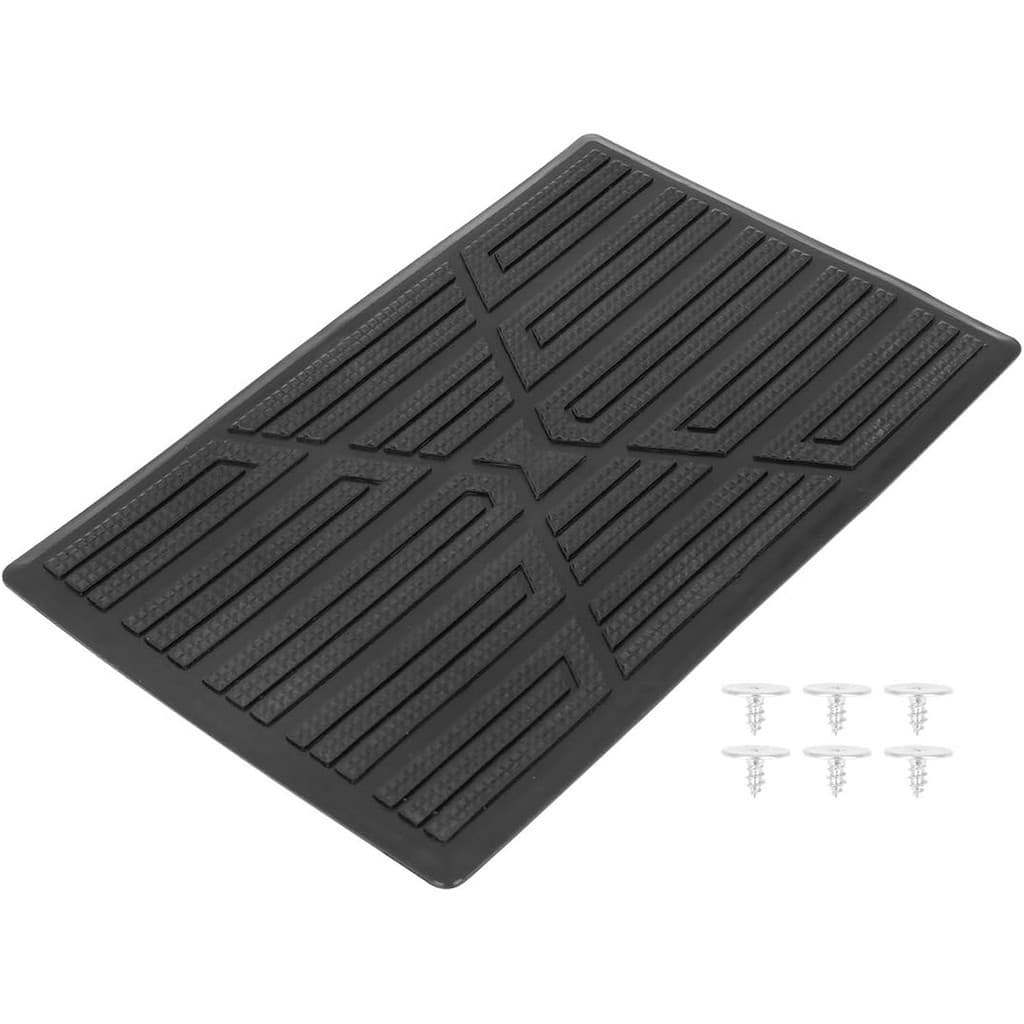 X AUTOHAUX Universal Car Vehicles Trucks Floor Carpet Mat Patch Heel Scuff Plate Foot Rest Pedal Pad