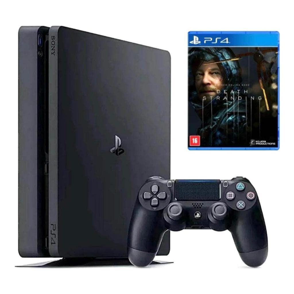 Console PS4 Slim 500GB - Garantia - 1 Jogo