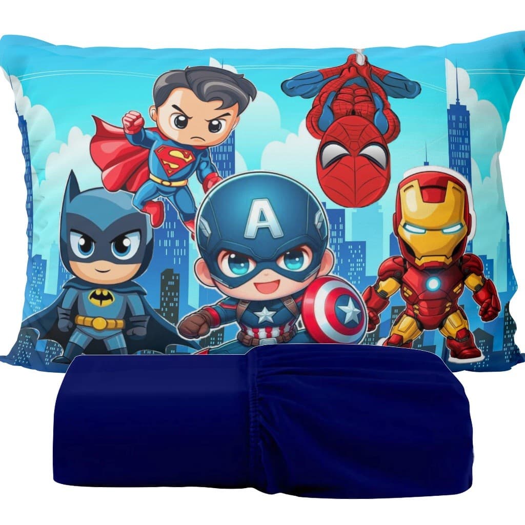 Kit Lençol de Solteiro 2 peças C/ Elástico Micropercal 400 Fios Estampas Lindas