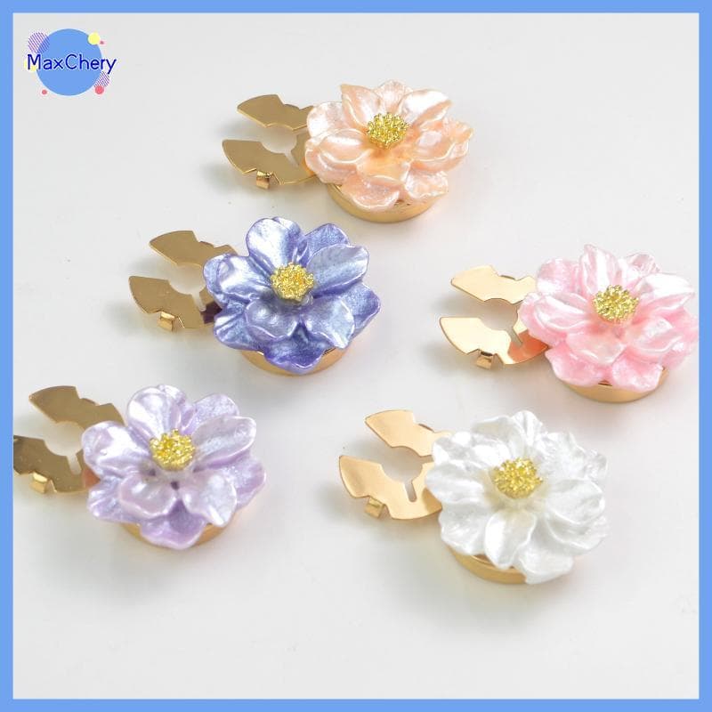 MCHY > 2 Peças Capas De Botão De Flor Da Moda Abotoaduras Clipes De Colarinho De Camisa Acessórios De Joias Decorativas 