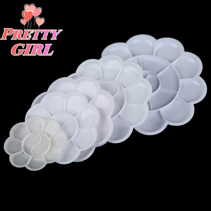 [Pretty ggirl] Paleta De Alternativas De Arte Bandeja De Pintura Artista Aquarela Plástico Pigmento [Novo]