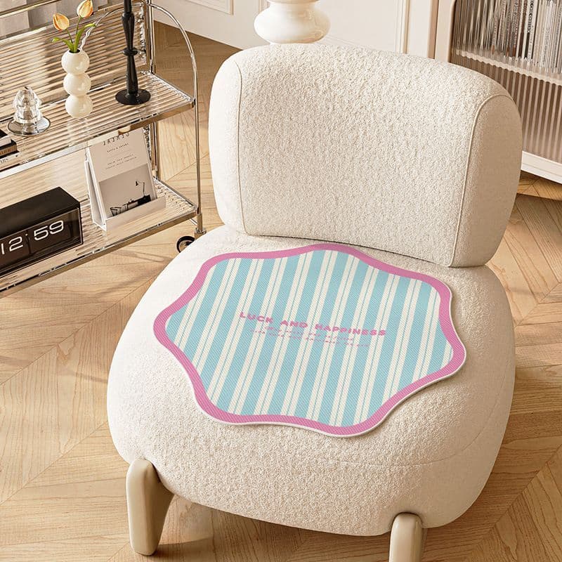 Almofada de verão de seda gelo escritório sedentário legal almofada de gelo cadeira legal tapete almofada de bunda respi