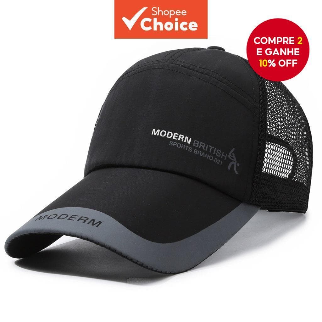 Boné De Beisebol De Malha Respirável Para Homens E Mulheres-Chapéu De Sol Moda Esportiva Ao Ar Livre