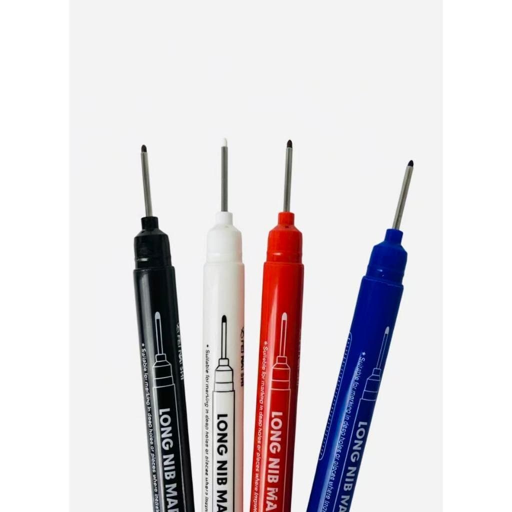 Kit de 1,2,3,4 6 Canetas Marcadoras Permanente Ponta Longa 20mm Para Madeira , Cerâmica E Construção