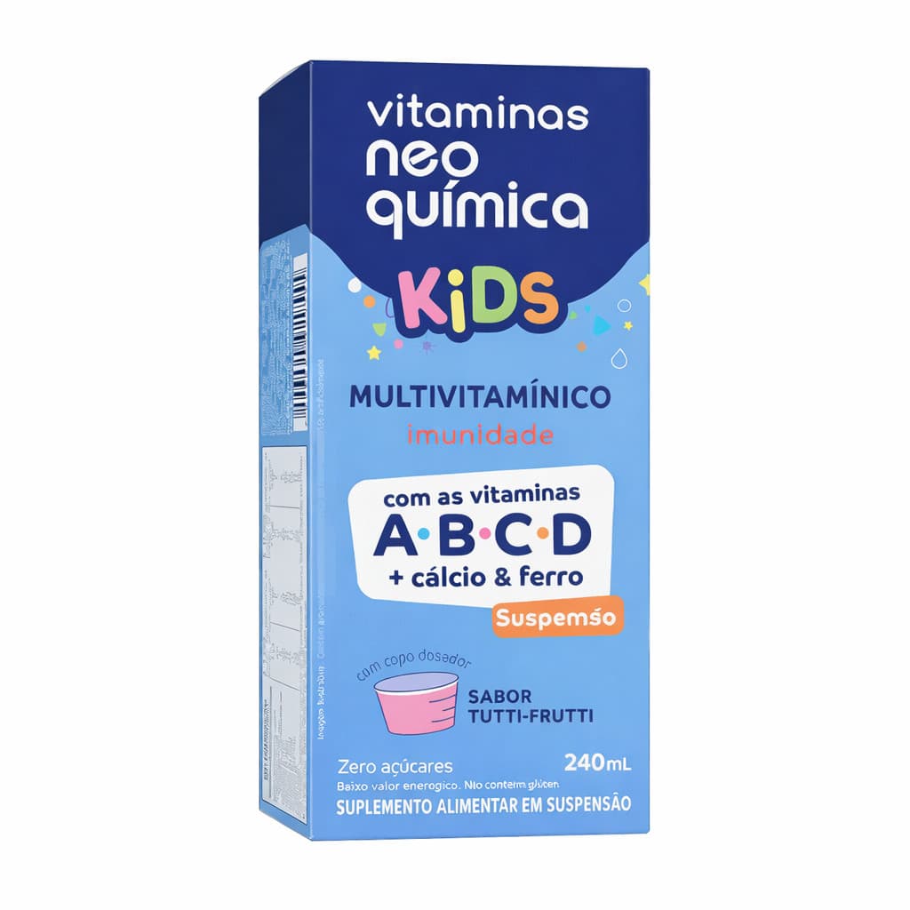 Vitamina Infantil Neo Química Kids Multivitamínico Suspensão 240ml