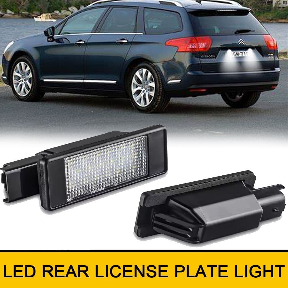 Para Citroen C5 Tourer Wagon Grand 4 Picasso C4 Cactus C3 III 2016-2019 Peugeot 3008 Cauda Do Carro LED Luzes Da Placa D