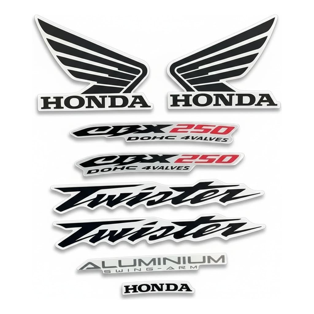 Jogo Kit Adesivo Cbx 250 Twister 2005 Prata