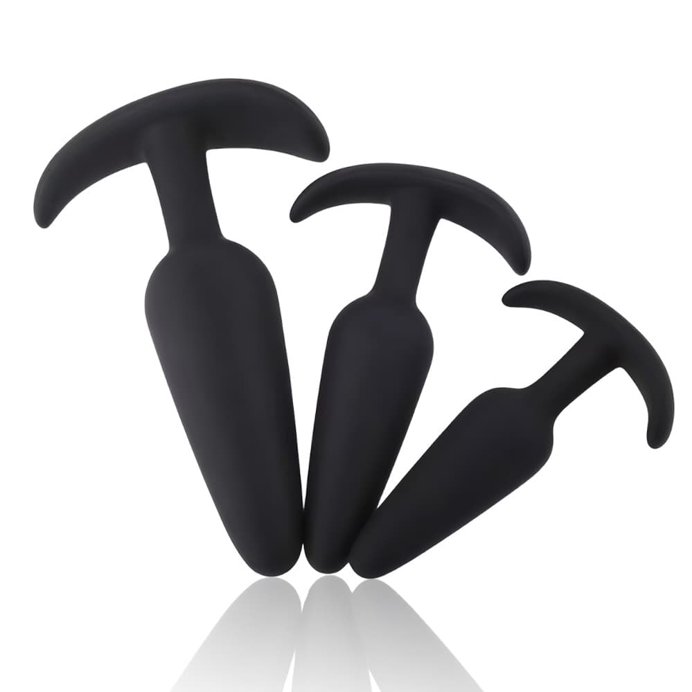 Plugue Anal De Silicone Macio Para Treinamento E Prazer-Estimulador Íntimo Unissex Com Base De Segurança