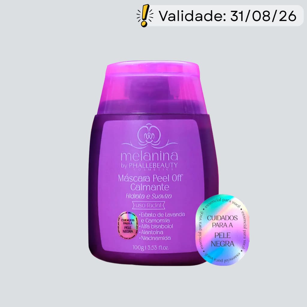 Máscara Peel off Calmante 100g - Melanina by Phállebeauty