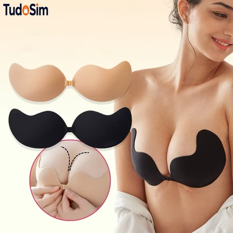 Adesivos Para O Peito Em Forma De Manga De Silicone Levantam Pétalas De Auto-Adesivas Sem Alças Tampa Invisível