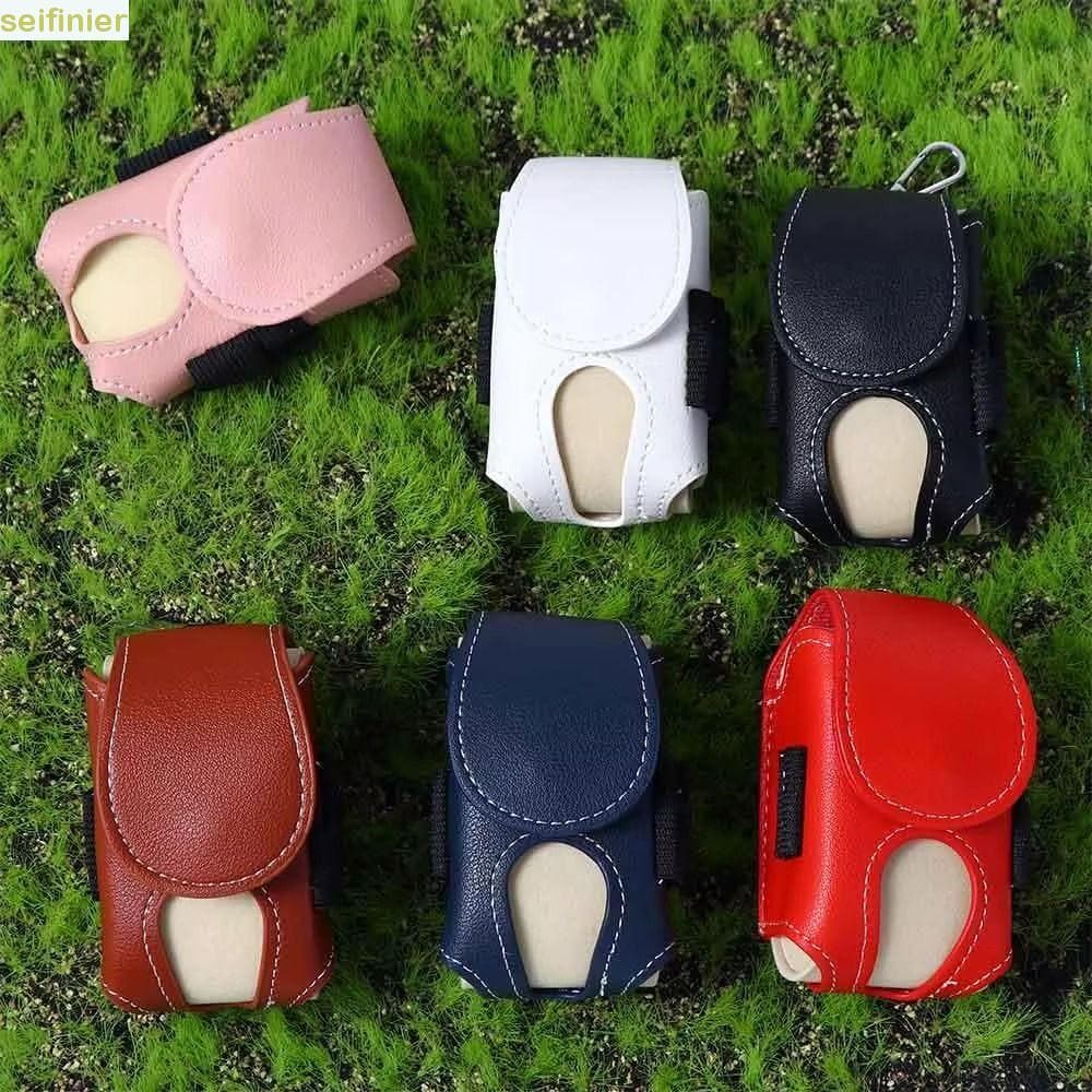 Bolsa De Bola De Golfe SEIFINIER , Suporte De Cintura À Prova D'água Pendurada Na , Mini De Couro PU