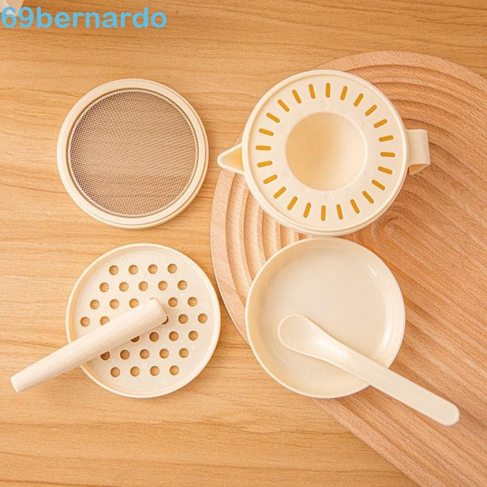 BERNARDO Conjunto De Tigela De Moagem De Alimentos Com 7 Peças , Kit De Moedor Manual Empilhável Para Bebês De Qualidade