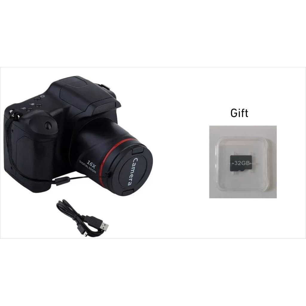 Câmera De Vídeo Digital Fotografia Filmadora Câmeras Zoom 16X 4K Sem Espelho Recarregável Telefoto Inteligente