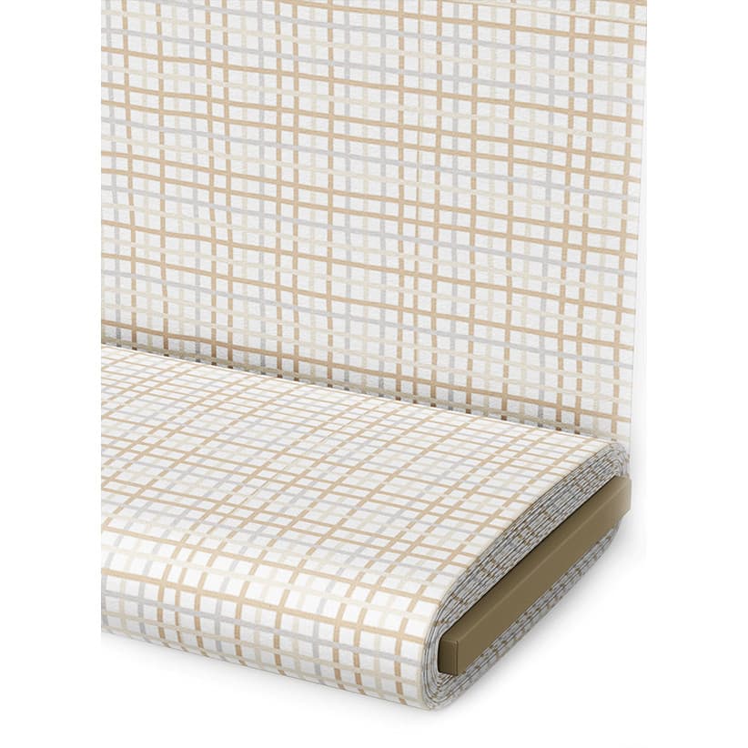 Tecido Tricoline Estampado Xadrez Trançado Miúdo Bege Pano Mochila Costureira Bolsa Artesanato