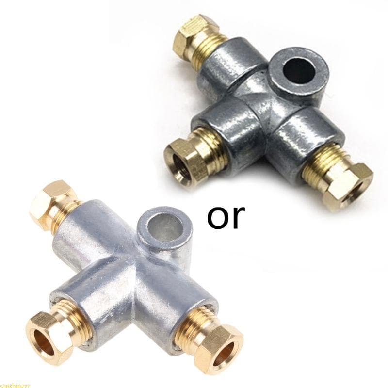 sunshineyy Acessórios Freio Carro 3 Vias Para Conector T Porcas 10mm, Substituição Automática