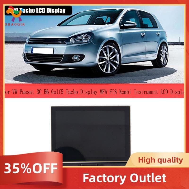 A2C00043350 Tela LCD Painel 3C B6 Golf5 Tacho Instrumento