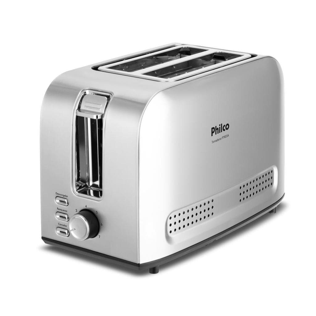 Torradeira Philco 3 funções 7 Níveis de tostagem PTR03A